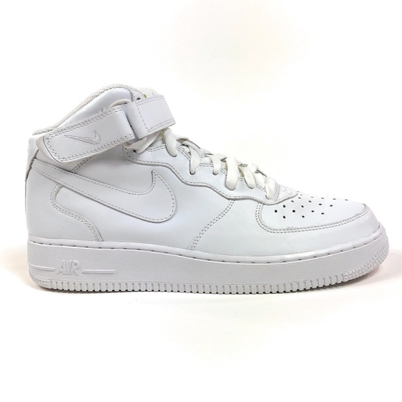 Nike Other - Nike Air Force 1 Mid Strap White Shoes 306352-113